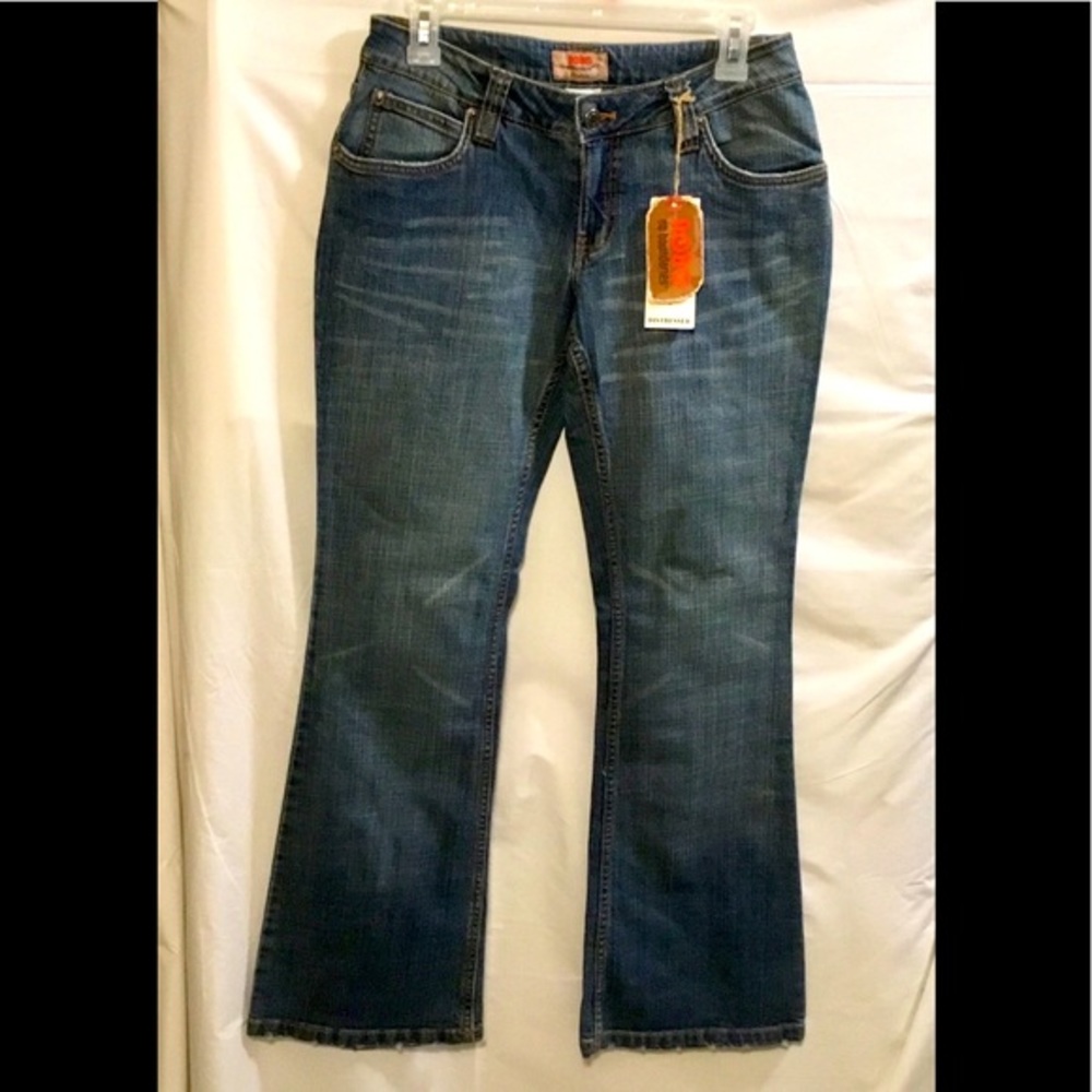 No Boundaries Distressed Flared Leg Stretch Jeans